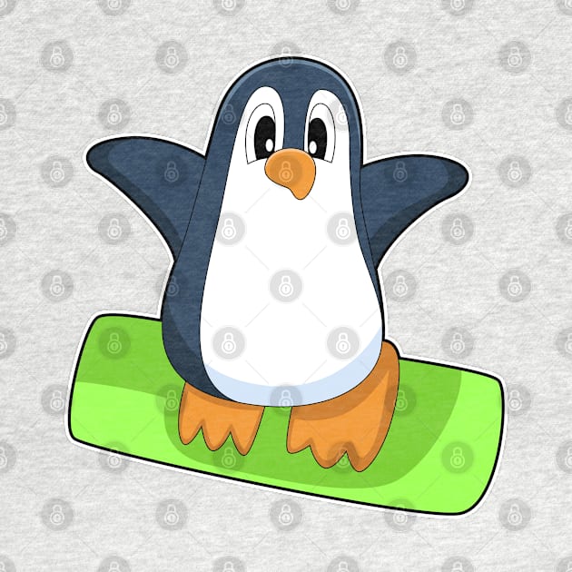 Penguin Snowboard Winter sports by Markus Schnabel